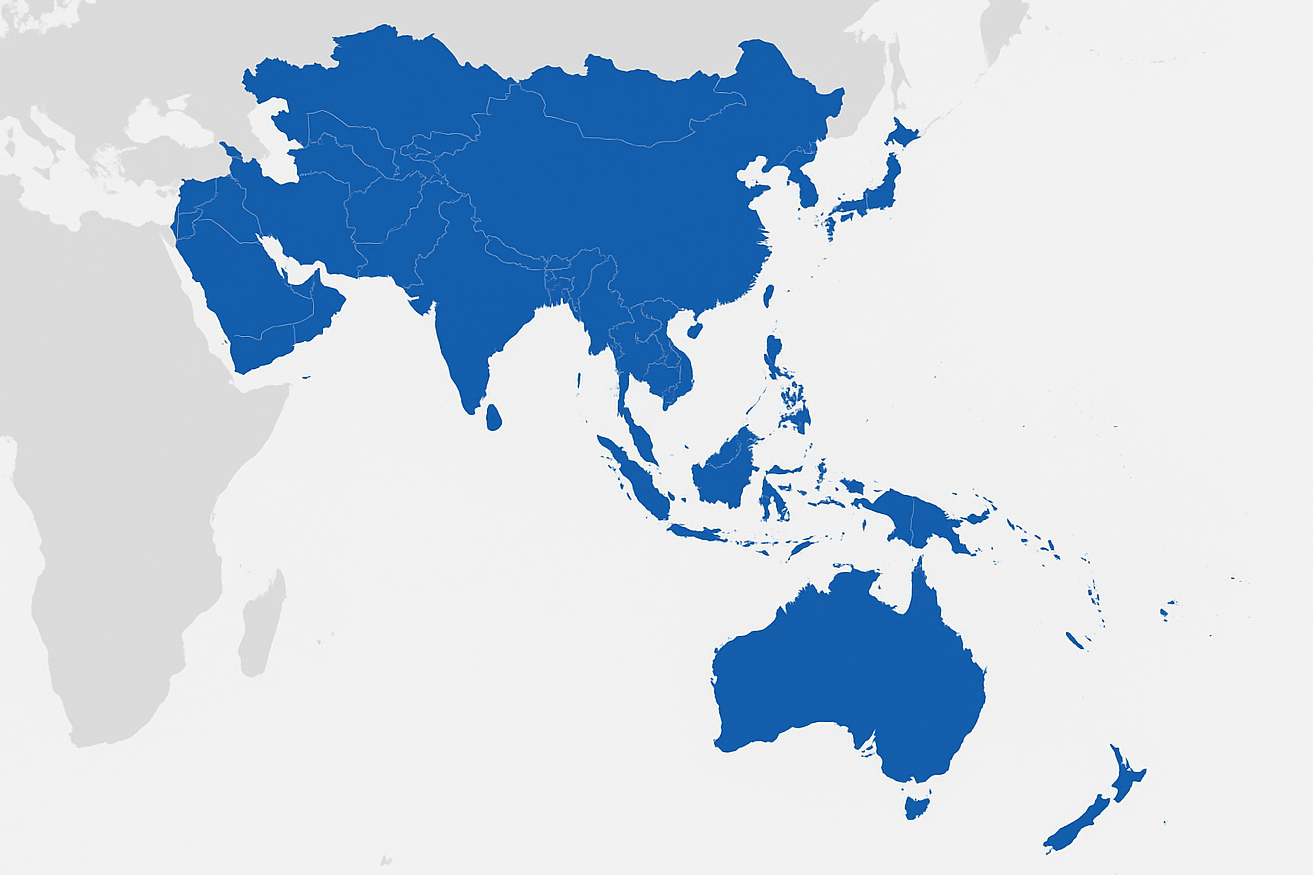 Terms of Reference asia pacific map